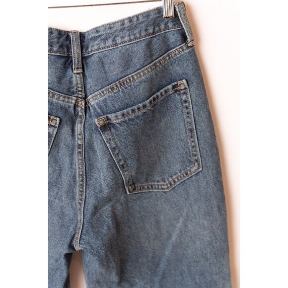 Old Navy Women's Size 8 Extra High-Rise Jeans Patchwork Straight Leg - Picture 9 of 9